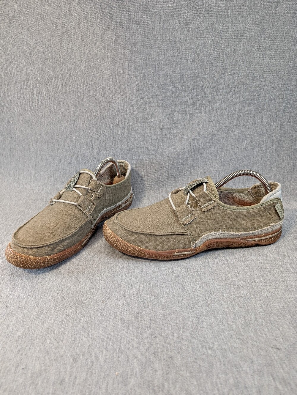 Cushe Canvas Slip On Shoes Men's 9 Military Green Shorething Textile